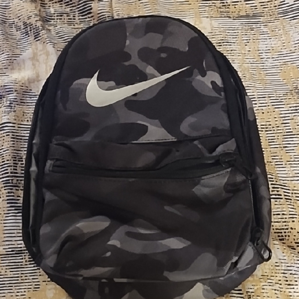 Nike Camo Black and Gray Men's Backpack